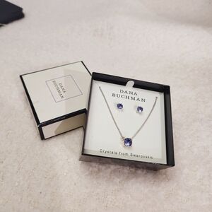 DANA Buchman™ Simulated Crystal Stud Earrings & Necklace Set